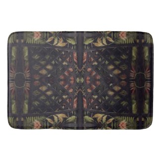 Tropical Latticework Bathroom Mat