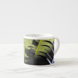 Tropical Leaves Espresso Mugs