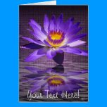 Tropical Lily Reflections Greeting Card cards