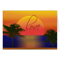 Tropical love cards
