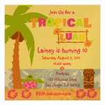 Tropical Luau Invitation