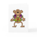 Tropical Luau Monkey cards by toddlersplace Tropical Luau Monkey cards