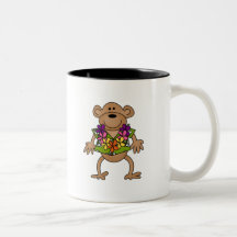 Tropical Luau Monkey Mug