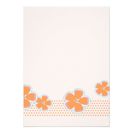 Tropical Luau Party Custom Invitations