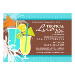 Tropical Luau Party Invitations