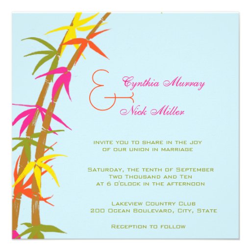 Tropical marriage - Wedding Cards Announcements
