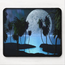 Tropical Moon Mousepad by touchministry Tropical Moon Mousepad