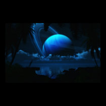 Tropical Moon of Thetis (Borderless) posters