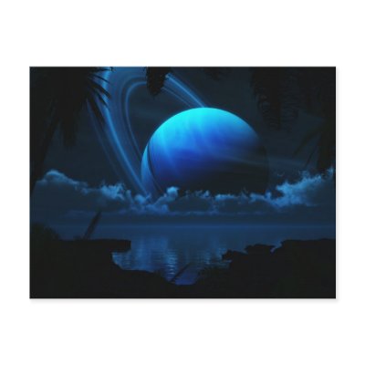 Tropical Moon Postcard by digitalblasphemy