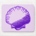 Tropical Moonlight Purple Shell Mousepads