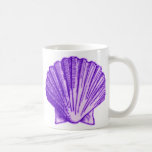 Tropical Moonlight Purple Shell Mugs