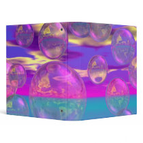 Tropical Morning – Magenta and Turquoise Paradise 3 Ring Binder