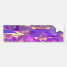 Tropical Morning – Magenta and Turquoise Paradise Bumper Stickers