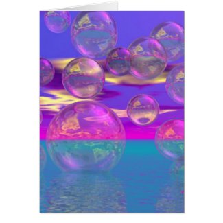 Tropical Morning – Magenta and Turquoise Paradise zazzle_card