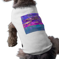 Tropical Morning – Magenta and Turquoise Paradise Dog T-shirt