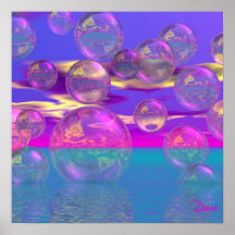 Tropical Morning – Magenta and Turquoise Paradise Print