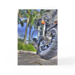 Tropical Motorcycle Birthday Card