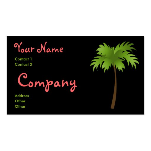 Tropical Night Business Cards
