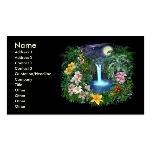 Tropical Nights Business Card