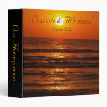 Tropical Ocean Beach Sunset Honeymoon Binder