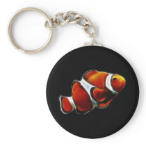 Tropical Orange Clownfish Clown Fish Key Chains