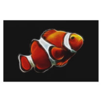 Tropical Orange Clownfish Clown Fish Custom Stationery