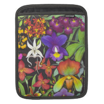 Tropical Orchid Garden Rickshaw Sleeve Sleeve For iPads