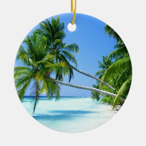 tropical palm beach christmas tree ornament zazzle tropical palm beach christmas tree ornament zazzle