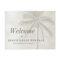 Tropical Palm Beach Rentals Postcard