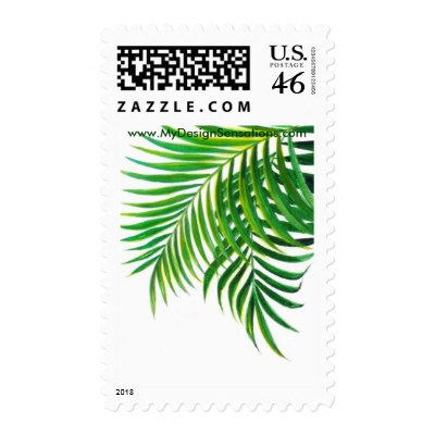 Tropical Palm Leaf Stamps