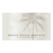 Tropical Palm (standard) Business Card Templates