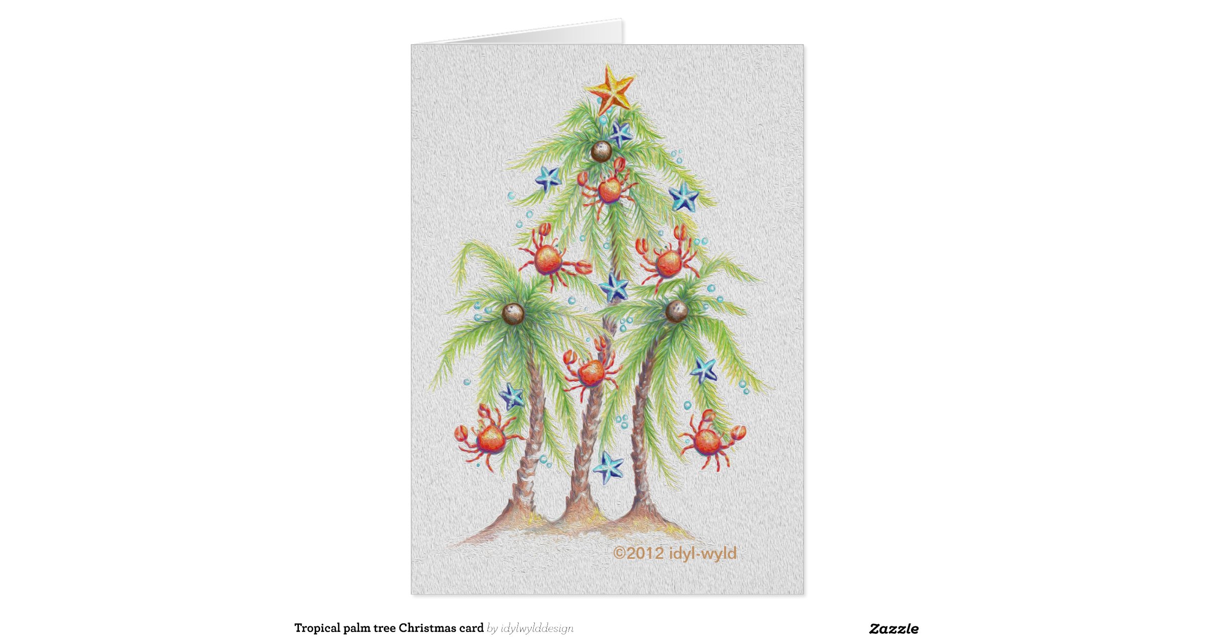 Palm Tree Christmas Cards 