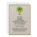 Tropical Palm Tree Luau Party Invitation