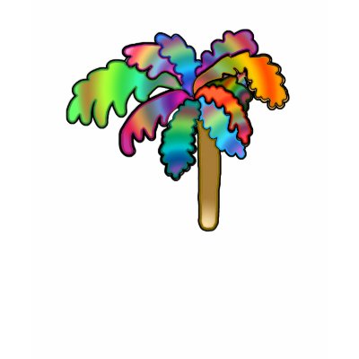 Tropical Palm Tree Tee Shirt by Perlyyyy
