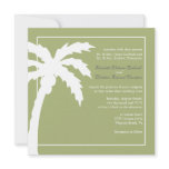 Tropical Palm Tree Wedding Invitation
