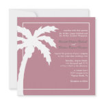 Tropical Palm Tree Wedding Invitation