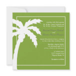Tropical Palm Tree Wedding Invitation