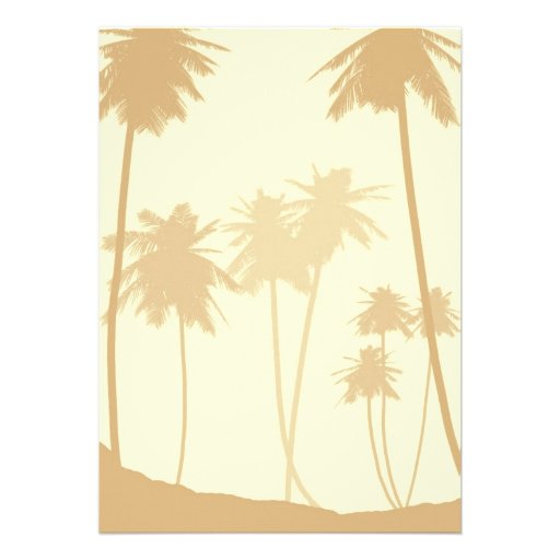 Tropical Palm Trees Wedding Personalized Invite