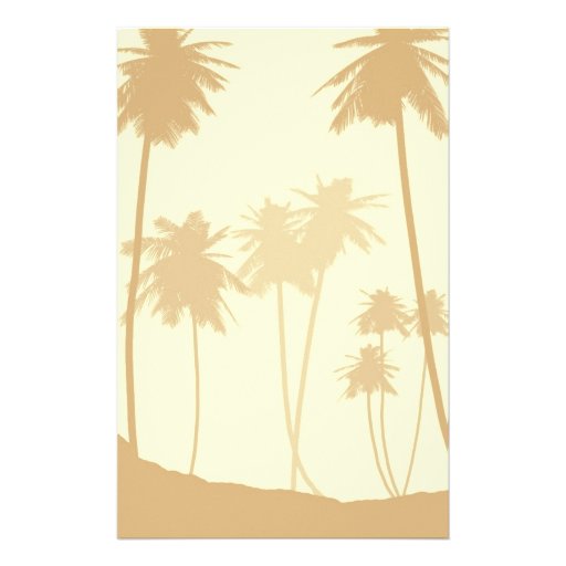 Tropical Palm Trees Wedding Stationery Paper | Zazzle