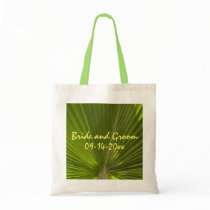 Tropical Palm Wedding Canvas Bags