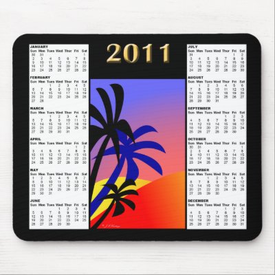  calendar panels set over a black background. This unique 2011 Calendar 
