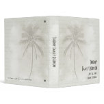 Tropical Palms 3 Ring Binder