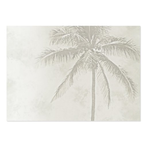 Tropical Palms (chubby) Business Card (front side)