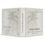 Tropical Palms Guest Book Beach Binder
