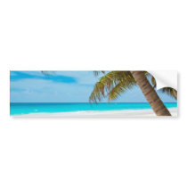 Tropical Paradise Beach Bumper Sticker