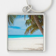 Tropical Paradise Beach Keychains