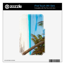 Tropical Paradise Beach Skins For iPod Touch 4G