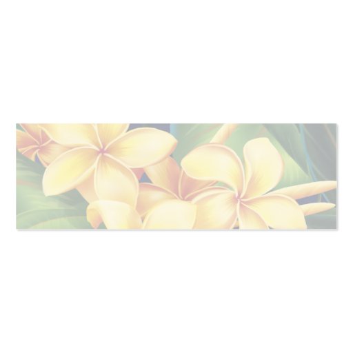 Tropical Paradise Bookmark Business Cards (back side)