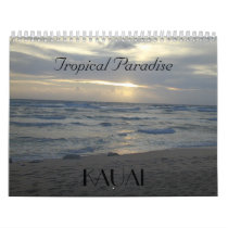 Tropical Paradise Calendar - Kauai
