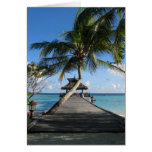 Tropical paradise greeting card